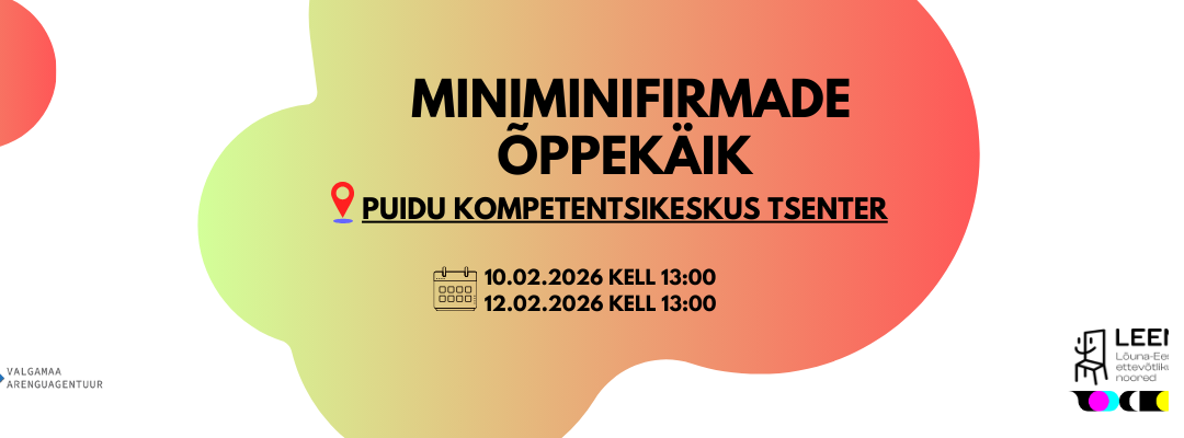 Miniminifirmade õppekäik TSENTER-isse 10.02/12.02.2026