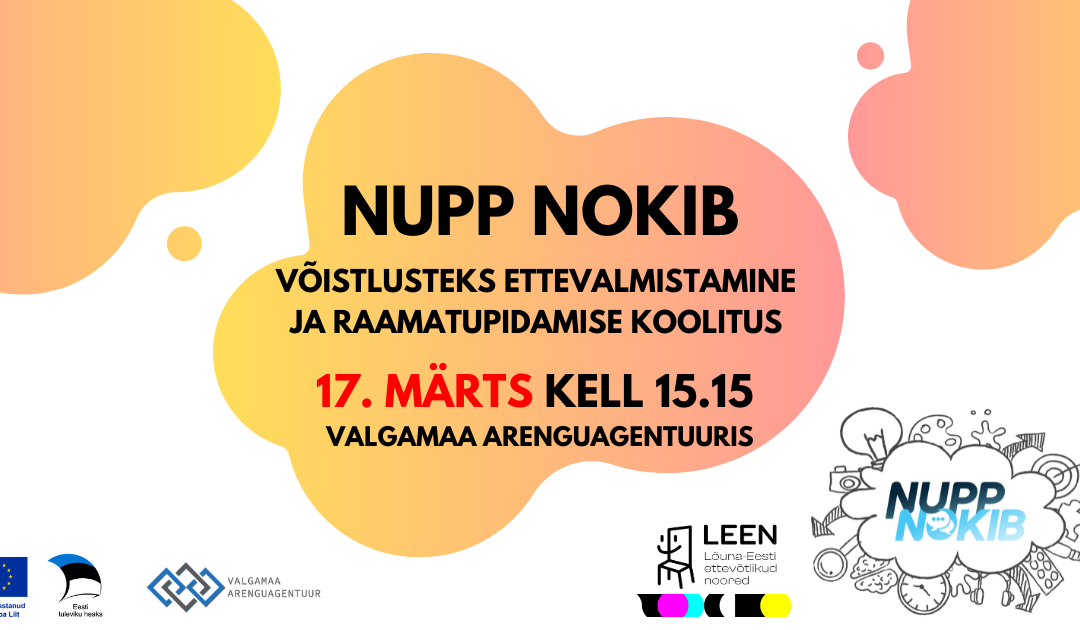 Nupp Nokib “Võistlusteks ettevalmistamine ja raamatupidamise koolitus”
